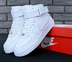 Кроссовки Nike Air Force winter White высокие