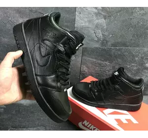 Кроссовки Nike Air Jordan winter черные